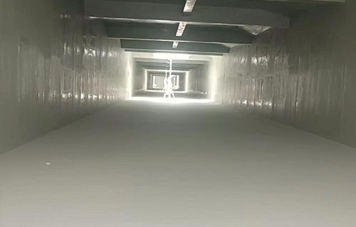 山西運(yùn)城市城東污水處理廠噴涂聚脲防腐